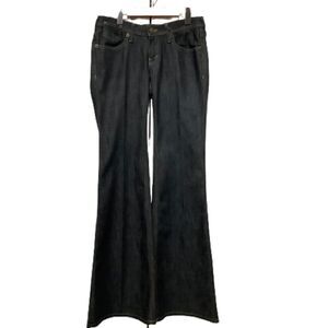 KARMEL & ALDEN LOW‎ RISE INDIGO WASH FLARED LEG JEANS SIZE 27 NWT